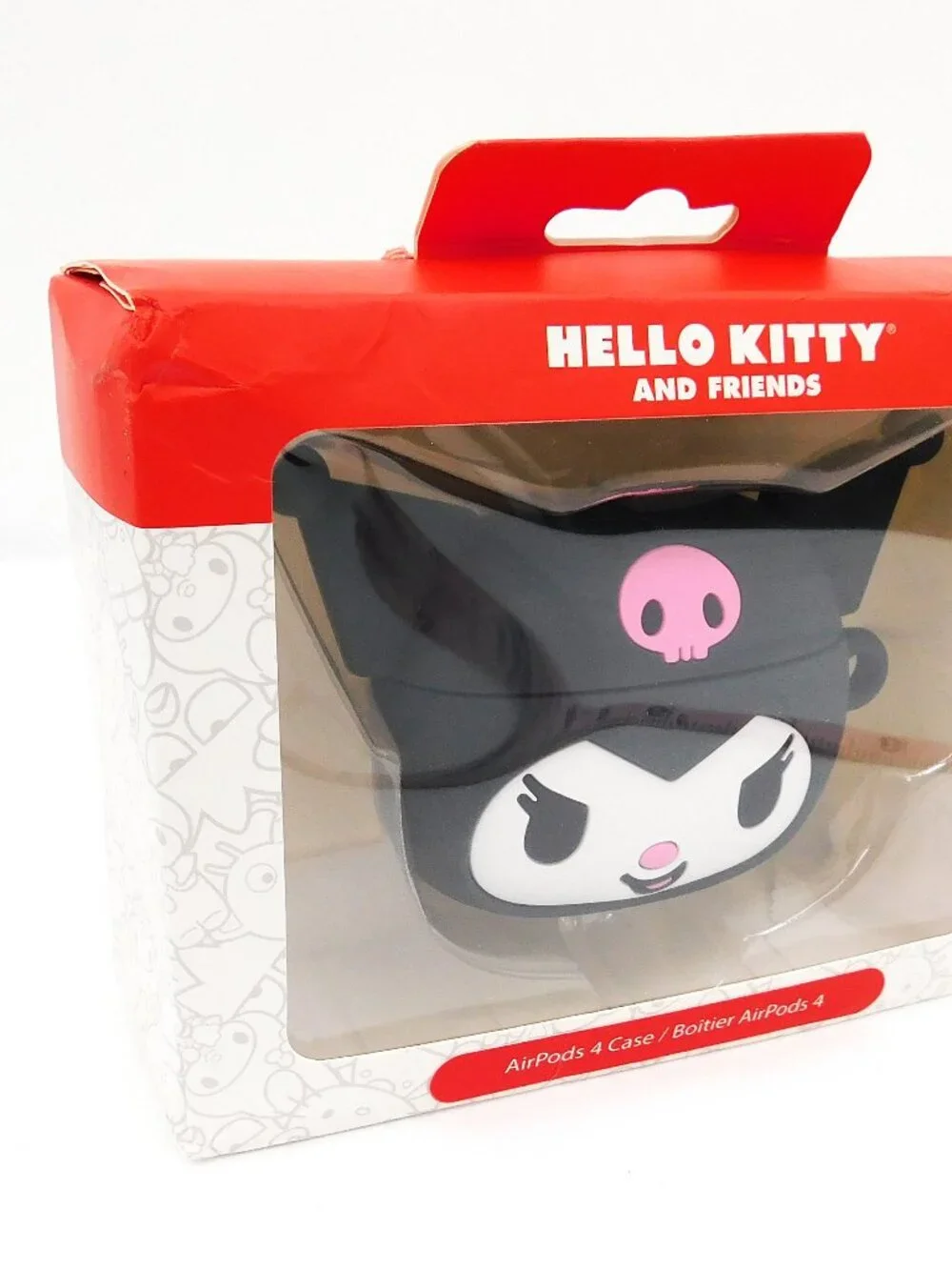 Sanrio Hello Kitty Kuromi Black Pink Wireless Earbud Case Silicone Airpod 4 NEW